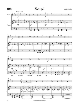 Easy melodic fragments - Violin - Colin Cowles - Partition - Violon